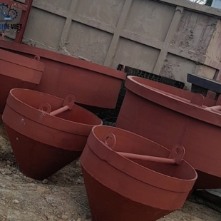 PHỄU CẮT ĐẦU, PHỄU ĐỔ BÊ TÔNG